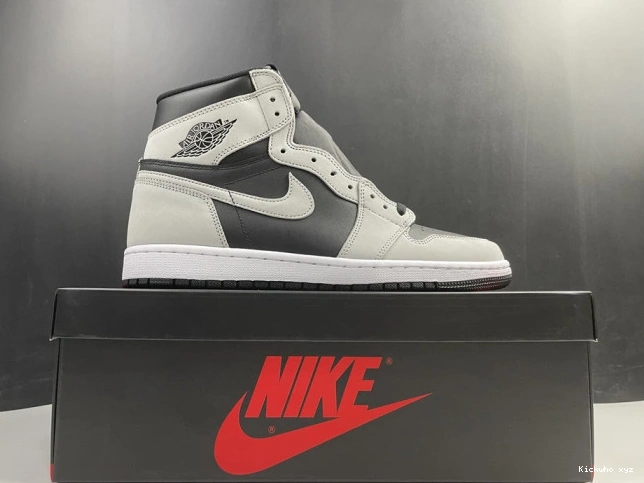 Air 1 High Jordan White Grey Black Smoke Retro Light 555088-035 0812